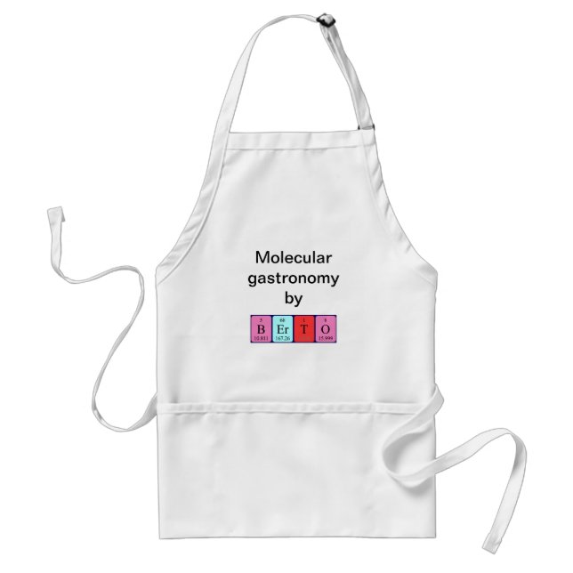 Berto periodic table name apron (Front)