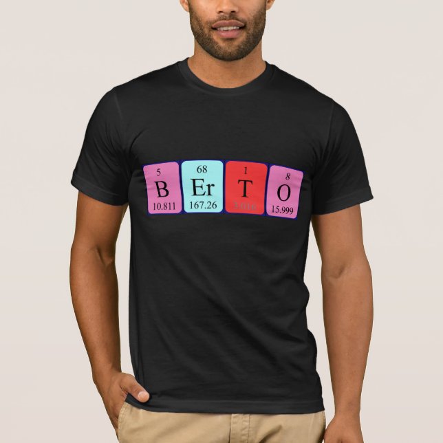 Berto periodic table name shirt (Front)