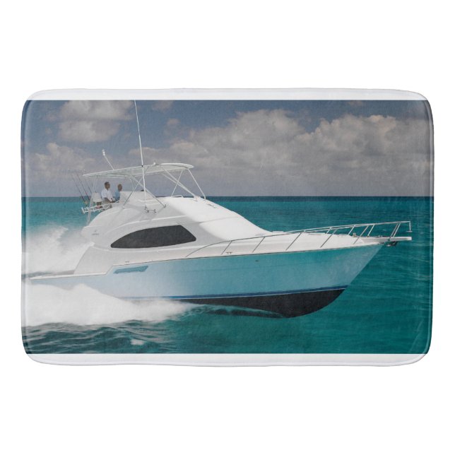 Bertram Boats Large Bath Mat (Front)