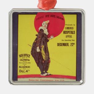 Bertram Mills circus poster Metal Tree Decoration