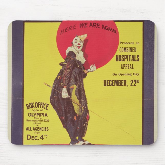 Bertram Mills circus poster Mouse Pad (Front)