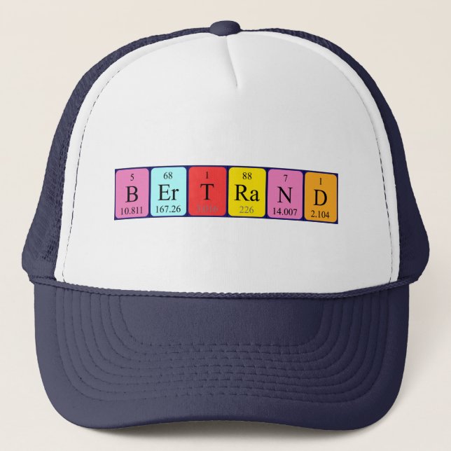 Bertrand periodic table name hat (Front)