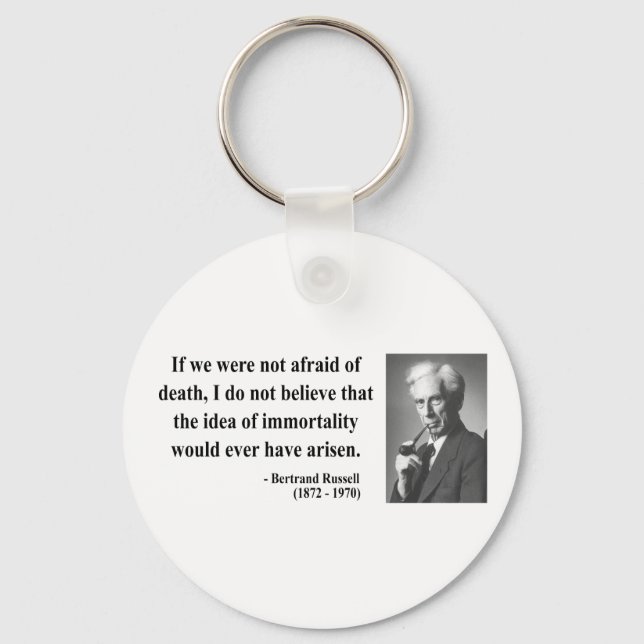 Bertrand Russell Quote 1b Key Ring (Front)