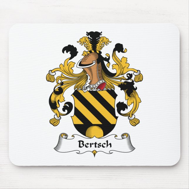 Bertsch Family Crest Mouse Pad (Front)