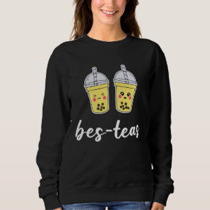Bes Teas Besties Bubble Tea Cute Boba Best Friends Sweatshirt