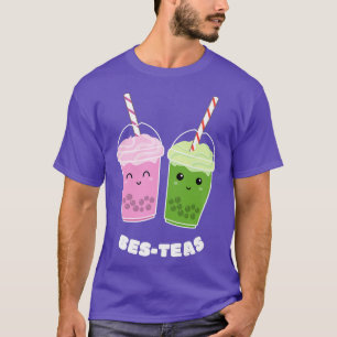 Bes-Teas Besties Bubble Tea Cute Boba Kawaii Best  T-Shirt