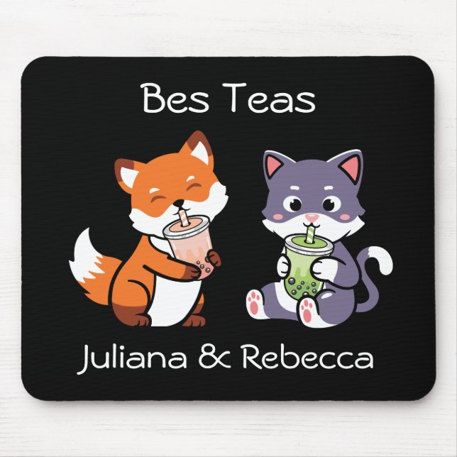 Bes Teas Boba Bubble Tea Mouse Pad (Front)