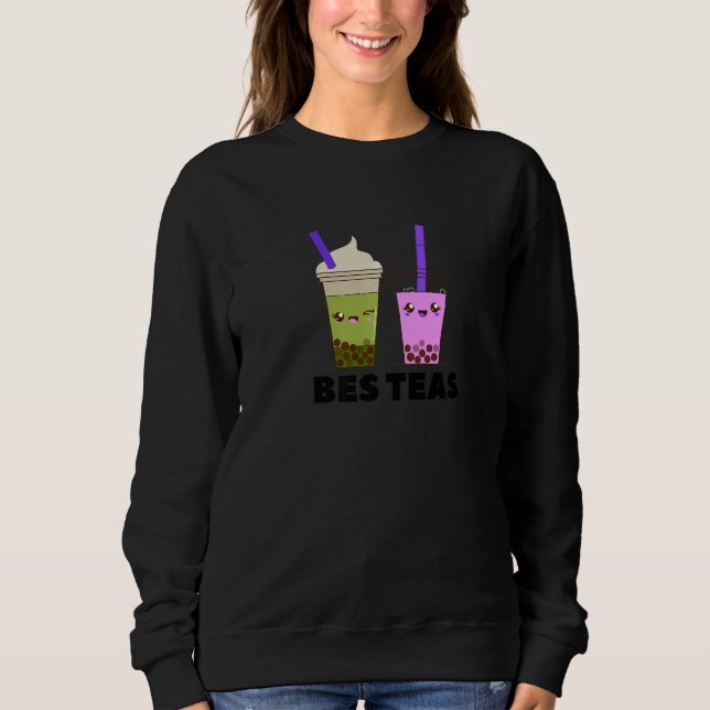 Bes Teas Bubble Boba Milk Tea Pearl Tapioca Sweatshirt (Front)