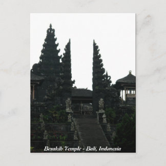Besakih Temple Bali Indonesia Postcard