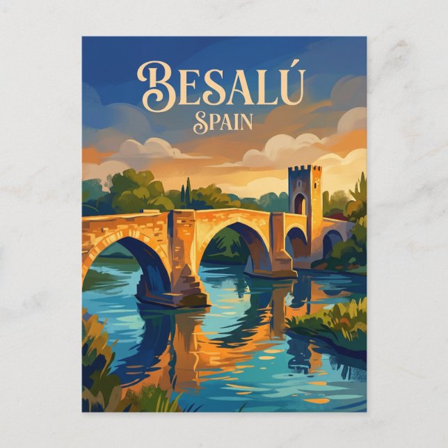Besalú Spain Postcard (Front)