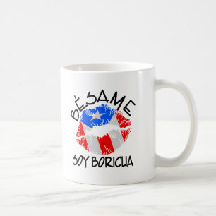 Besame Soy Boricua Kiss Me I'm Puerto Rican Coffee Mug