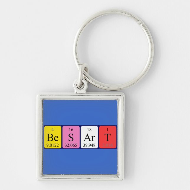 Besart periodic table name keyring (Front)