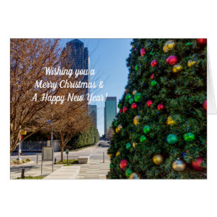 Beside The Dallas Christmas Tree Christmas Card