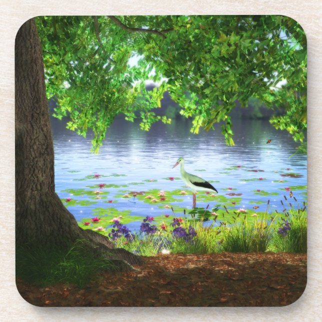 Beside the Still Water Cork Coasters (Front)