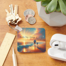 Beside You Always - Personalised Keepsake Keychain