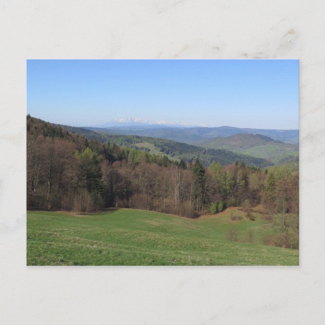 Beskid Sadecki Spring Postcard (Front)