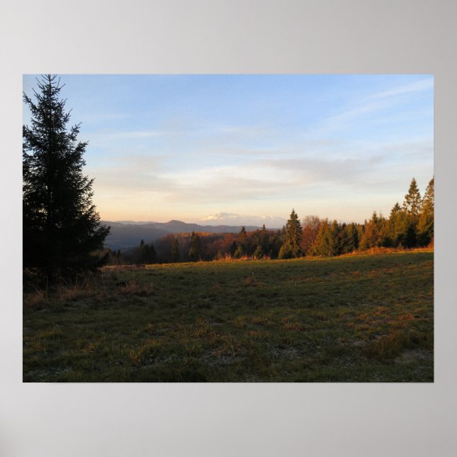 Beskid Sadecki sunrise Poster (Front)