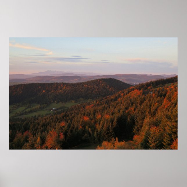 Beskid Wyspowy autumn Poster (Front)