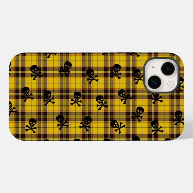 BeSkulled Plaid Case-Mate iPhone Case (Back (Horizontal))