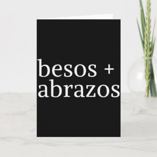Besos Y Abrazos Spanish Mexican Valentine Love Hug Card