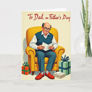 Bespectacled Dad Fathers Day Card