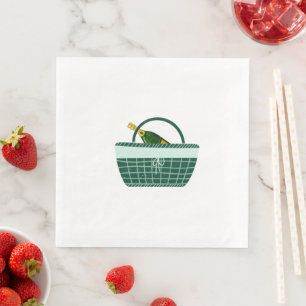 Bespoke Central Park Picnic Wedding Napkins