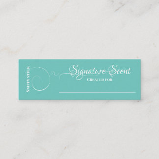 Bespoke fragrance personal scent sniff note mix mini business card