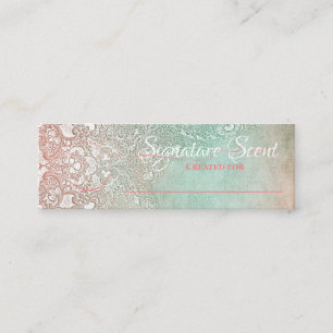 Bespoke fragrance personal scent sniff note mix mini business card