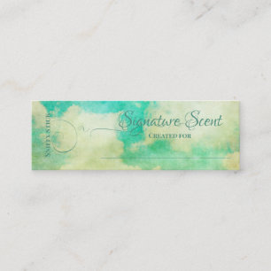Bespoke fragrance personal scent sniff note mix mini business card
