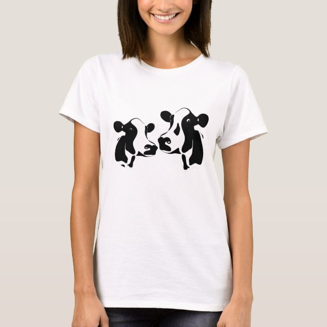 Bessie and Nellie, the Cows T-Shirt (Front)