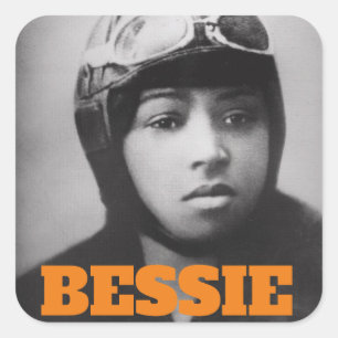 Bessie Coleman - Aviation Pioneer Square Sticker