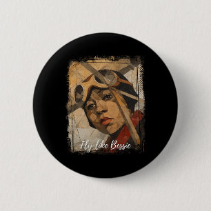 Bessie Coleman Black History Month African America 6 Cm Round Badge
