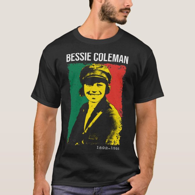 Bessie Coleman - Black History Month T-Shirt (Front)