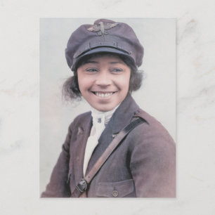 Bessie Coleman Colour Photo Postcard