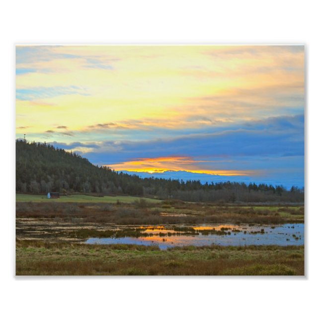 Bessner Barn - Guemes Valley - Guemes Island  Photo Print (Front)