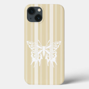 Besswax Victorian Stripe with Butterfly iPhone 13 Case