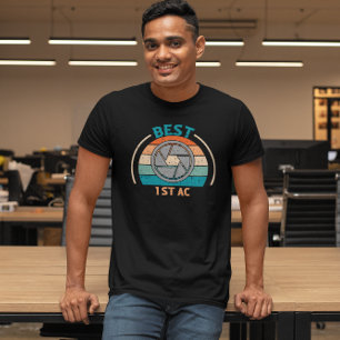Best 1st AC - Retro Camera Assistant T-Shirt