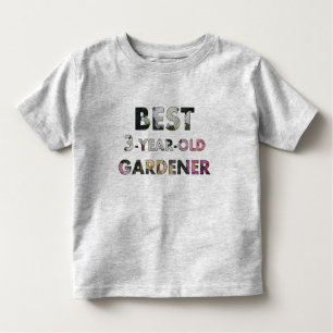 Best 3-Year-Old Gardener Roses Toddler Toddler T-Shirt