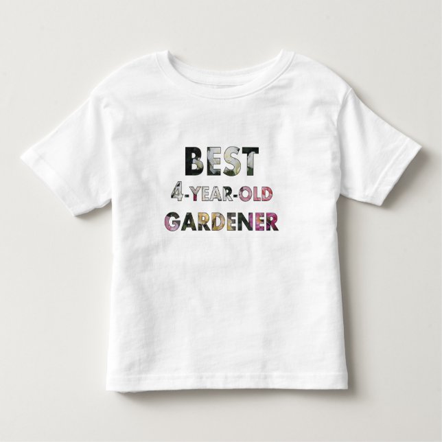Best 4-Year-Old Gardener Roses (© Mira) Toddler T-Shirt (Front)