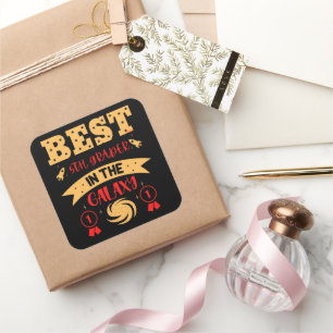 BEST 5TH GRADER IN THE GALAXY funny cute Square Sticker