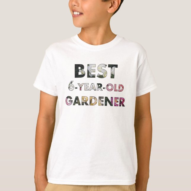 Best 6-Year-Old Gardener Roses (© Mira) T-Shirt (Front)