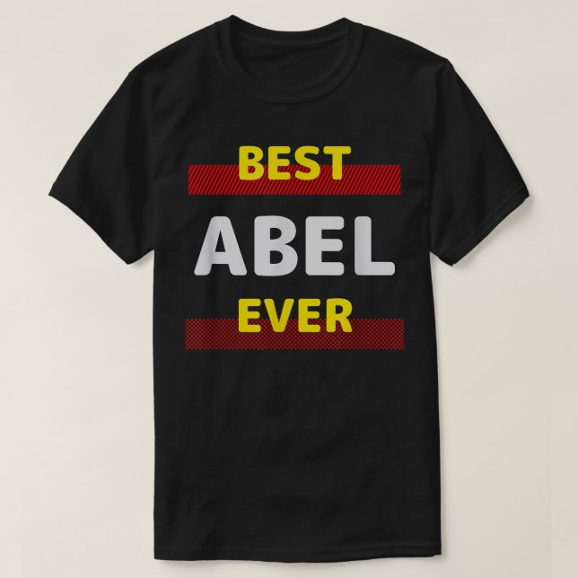 Best Abel Ever Friends Name Buddy Nickname Persona T-Shirt (Design Front)