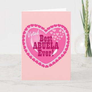 Best ABUELA Ever Card