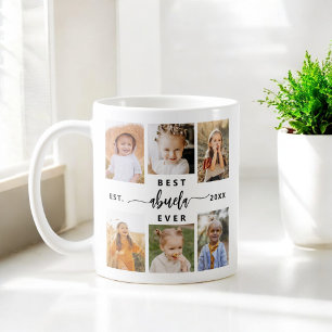 Best Abuela Ever - Grandchildren Photo Collage Coffee Mug