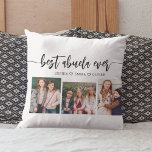 Best Abuela Ever - Grandchildren Photo Collage Cushion<br><div class="desc">Celebrate your Abuela with the Best Abuela Ever Grandchildren Photo Collage Throw Pillow. This personalised keepsake features a beautifully arranged collage of cherished photos, capturing special moments with her grandchildren. Crafted from high-quality materials, it adds a stylish and sentimental touch to any space, perfect for displaying on a bed or...</div>