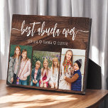 Best Abuela Ever - Rustic Wood Photo Collage Plaque<br><div class="desc">Celebrate the "Best Abuela Ever" with this personalised Grandchildren Photo Collage Plaque. This heartfelt gift features a beautifully arranged collage of cherished photos capturing special moments, complemented by a loving message. Crafted from high-quality materials with a sleek finish, it's ideal for displaying at home as a cherished keepsake. Perfect for...</div>