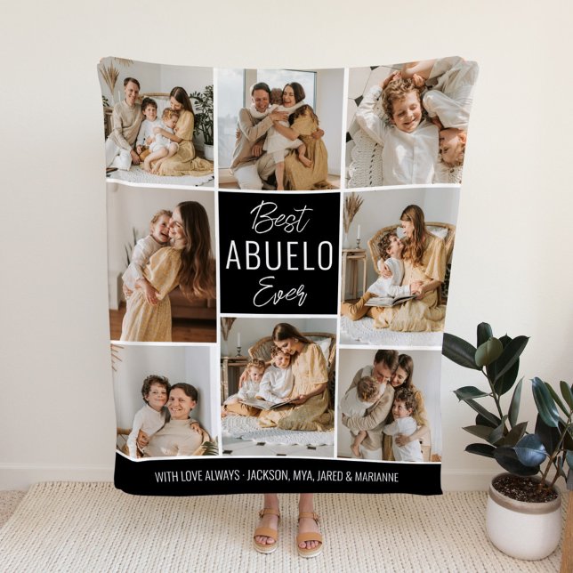 Best ABUELO Ever Custom Fleece Blanket (Creator Uploaded)
