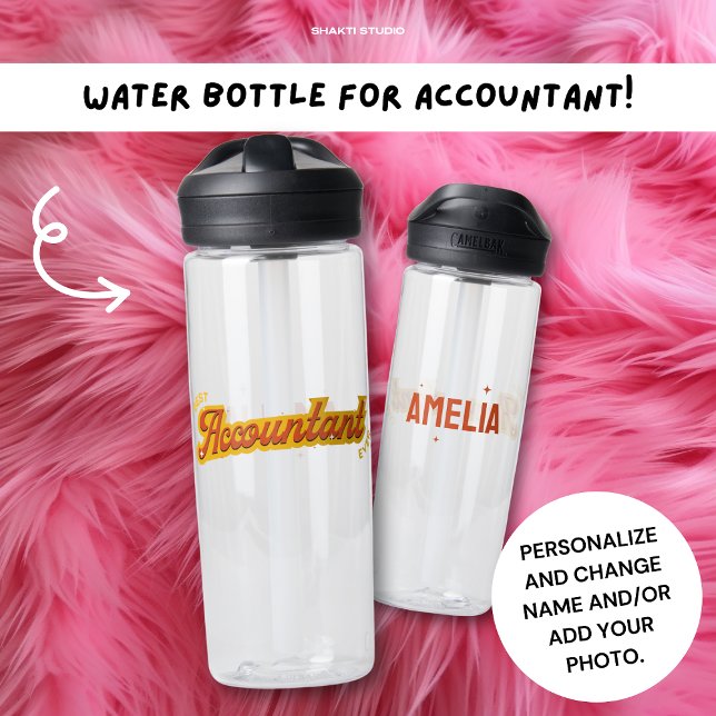 Best Accountant Ever: Funny Gift Idea Custom Daily Water Bottle (Creator Uploaded)