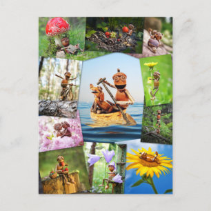 Best acorn elves photos mosaic postcrossing postcard