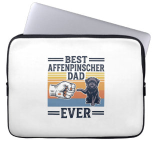 Best Affenpinscher Dad Ever Vintage Dog Shirt_1 Laptop Sleeve